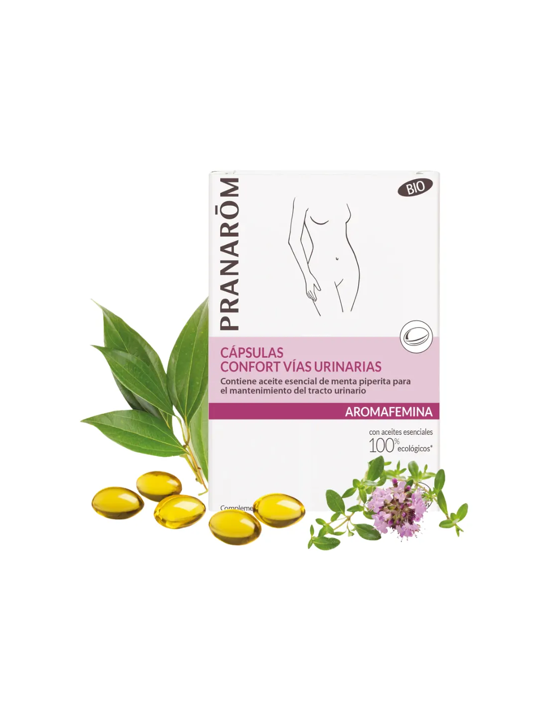 PRANAROM Aromafemina 30 Cápsulas Confort Vías Urinarias