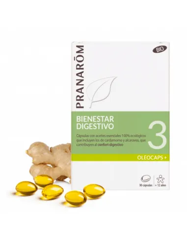 PRANAROM OLEOCAPS 3 BIENESTAR DIGESTIVO 30 CAPS