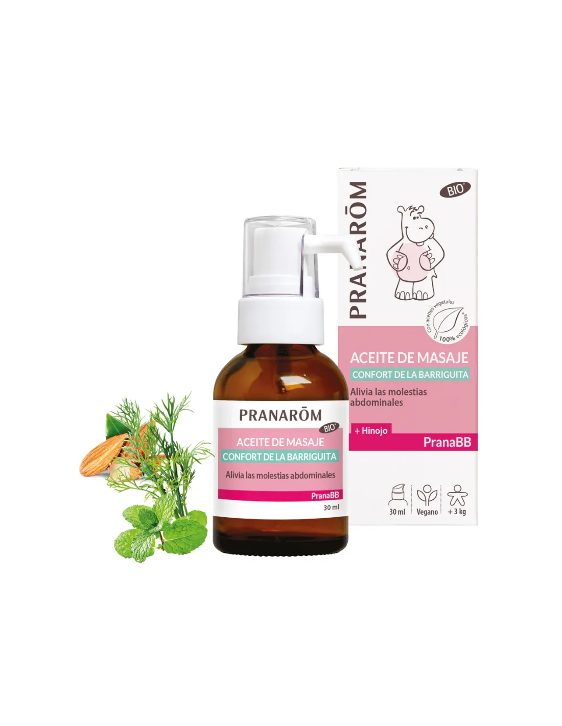 PRANAROM PranaBB Aceite de Masaje Confort Barriguita 30 ml