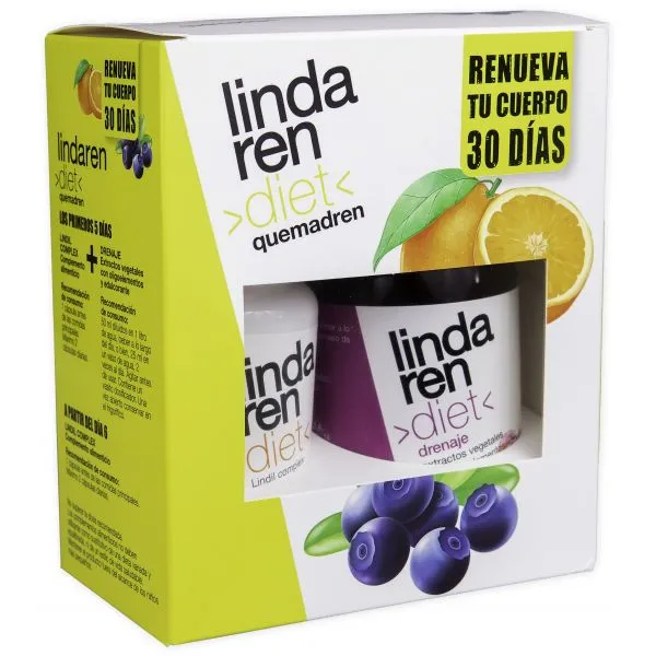 QUEMADREN LINDAREN DIET 250ML + 60 CAP ARTESANÍA AGRÍCOLA