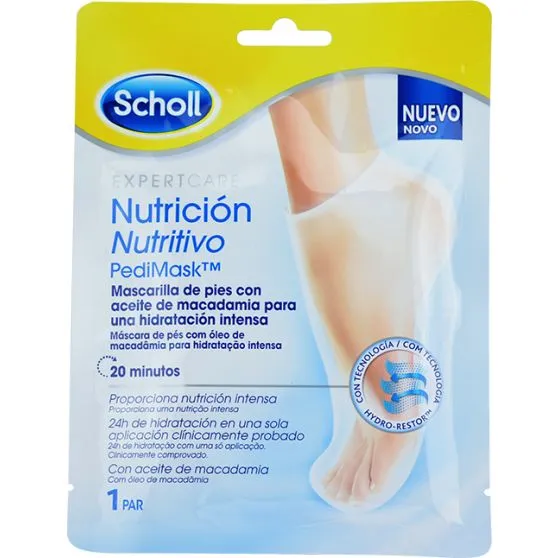 Scholl Mascarilla de Pies PediMask 1 Par