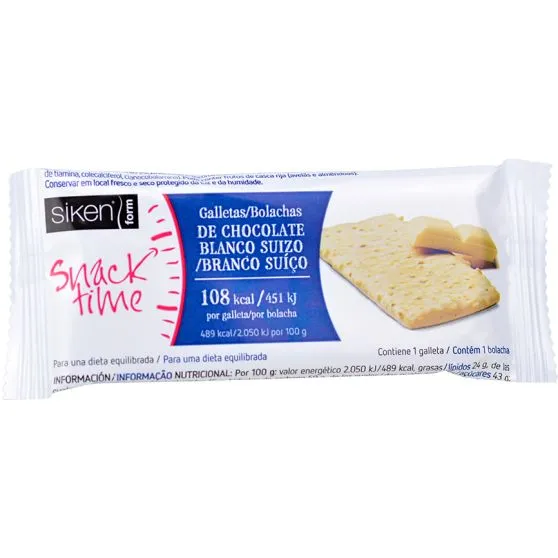 Siken Galletas Chocolate Blanco Suizo 6 Uds.