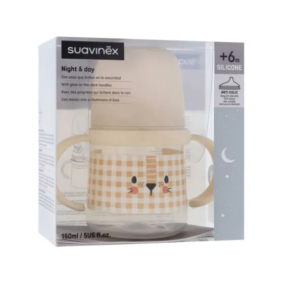 Suavinex Night & Day Biberón con Asas +6 meses