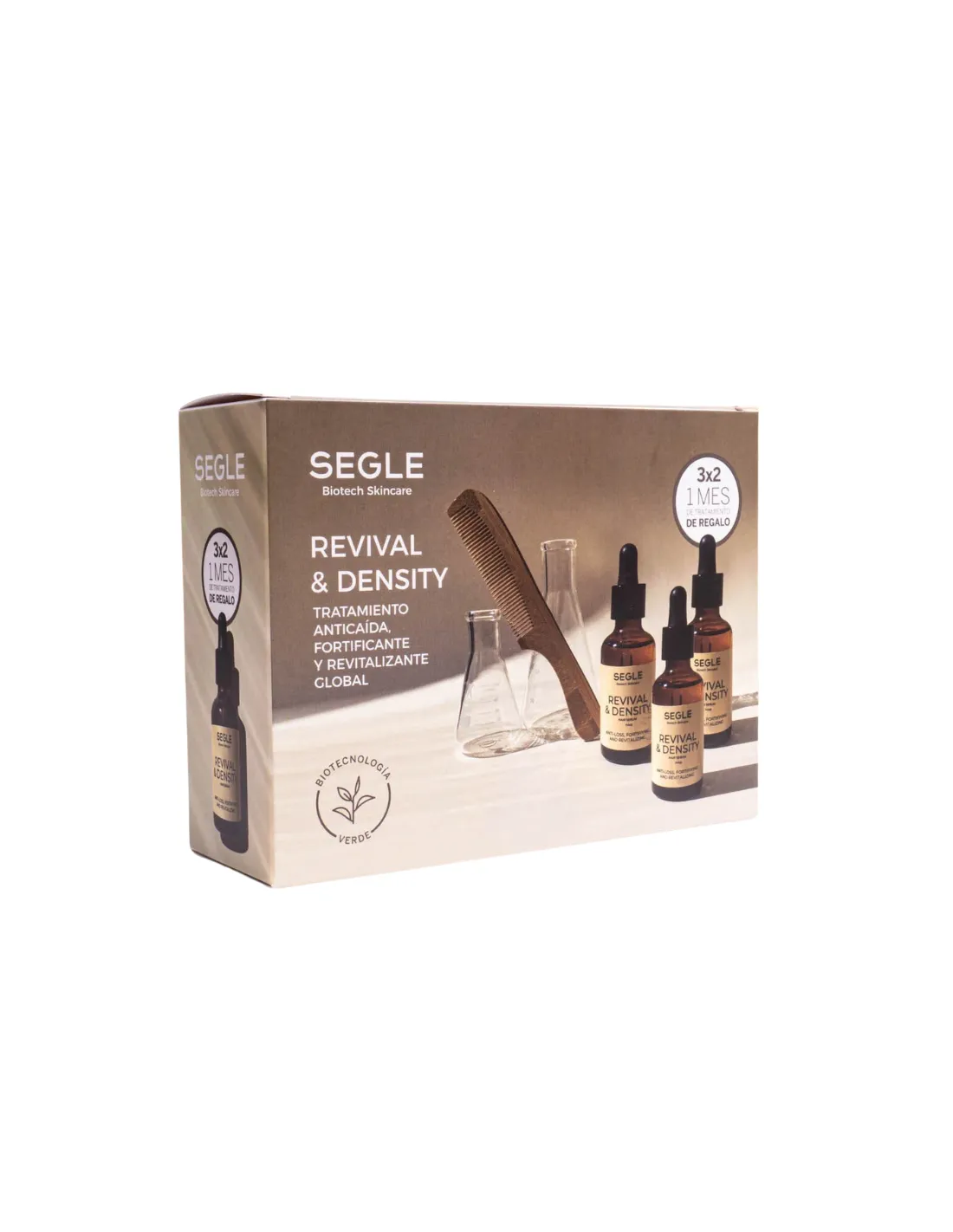 Segle Pack 3x2 Serum Tratamiento Anticaída Revival & Density 3x50 ml