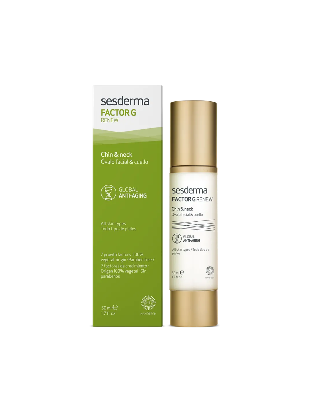 SESDERMA Factor G Renew Óvalo Facial & Cuello 50 ml