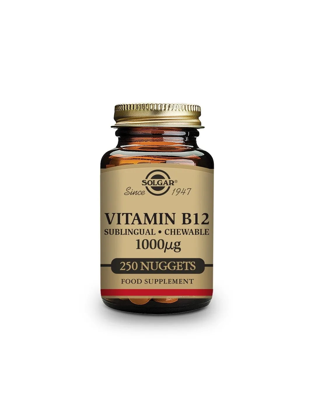 Solgar Vitamina B12 1000 MG 250 Comprimidos Masticables