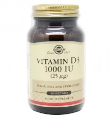Solgar Vitamina D3 1000 UI 100 Cápsulas