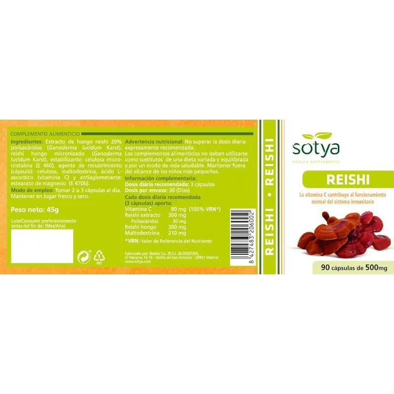 Sotya Reishi 90 Cápsulas