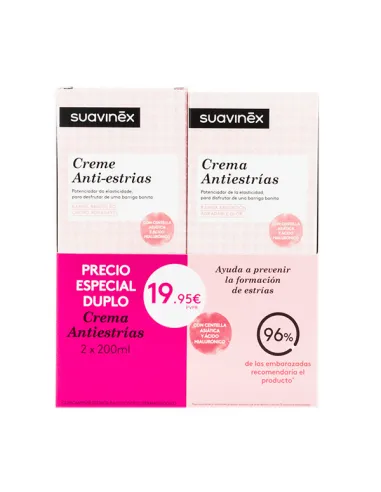 SUAVINEX CREMA ANTIESTRIAS DUPLO 2 X 200 ML