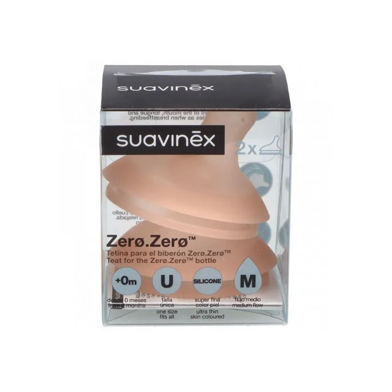 Suavinex Zero Zero Tetina Silicona Lactancia Mixta 1ud