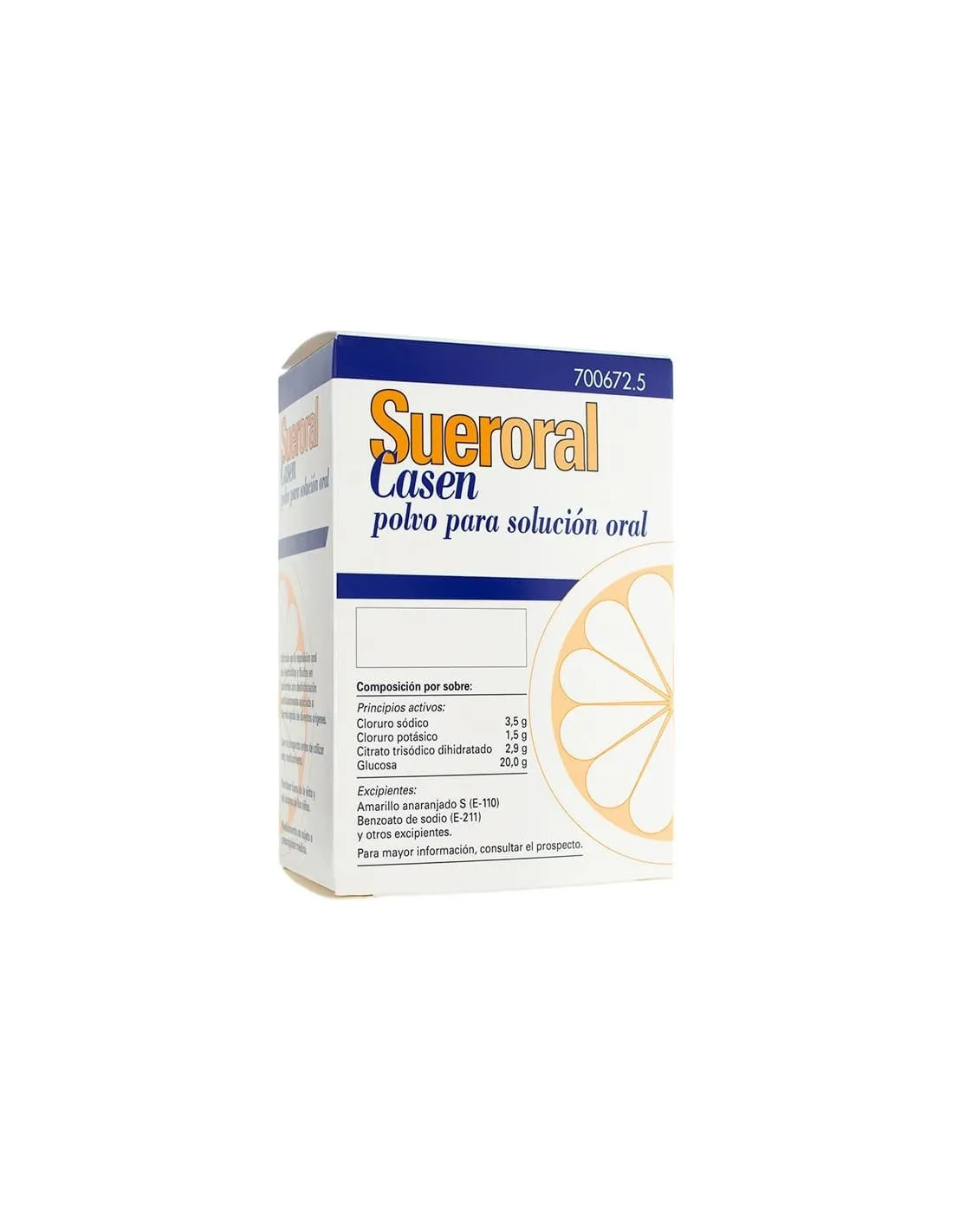 Sueroral Casen 5 Sobres Polvo Para Solución Oral