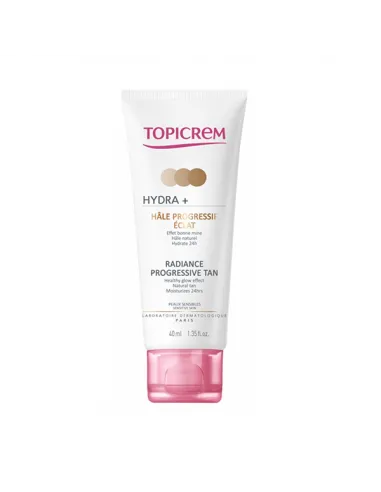 TOPICREM HYDRA+ BRONCEADOR PROGRESIVO Y LUMINOSO 40 ML