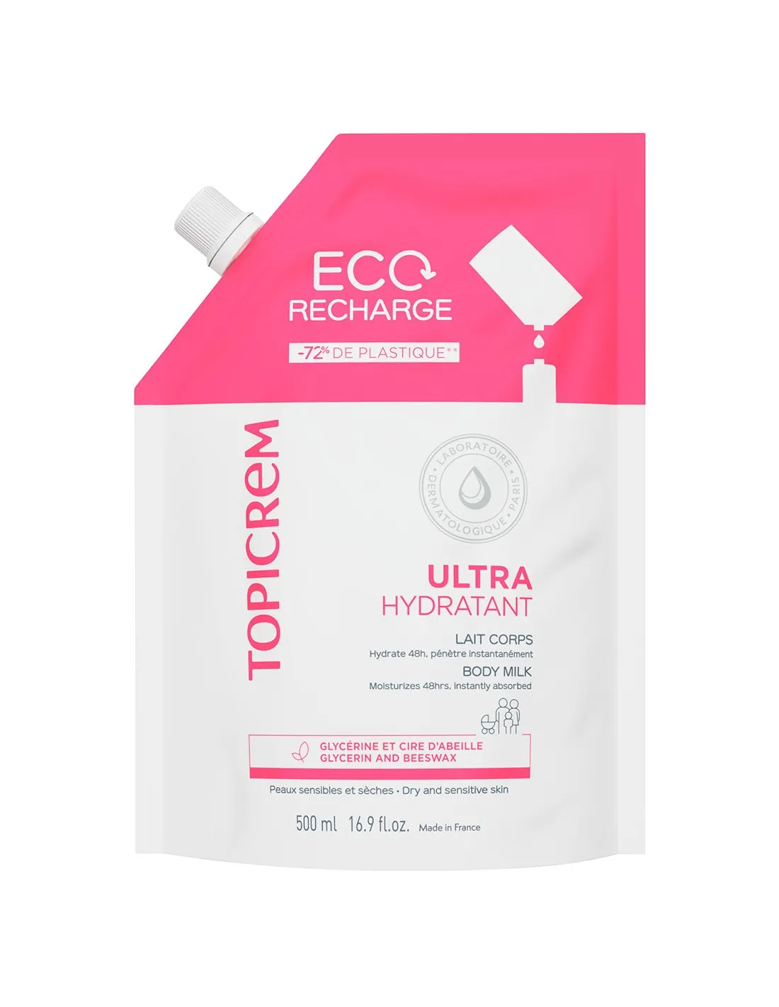 TOPICREM Recarga Ultra Hidratante Leche Corporal 500 ml