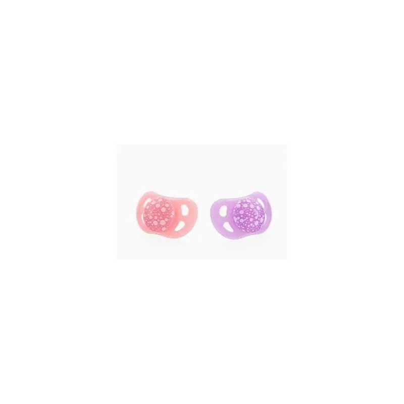 Twistshake Chupete Orthodontic 0-6M Color Rosa y Morado 2uds