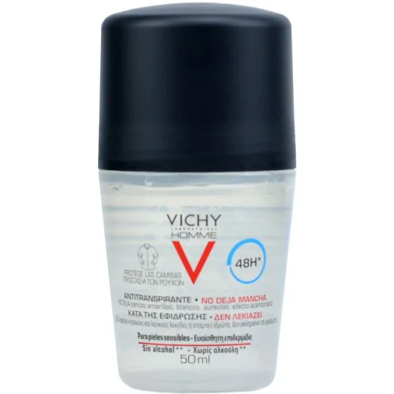 Vichy Homme Desodorante 48h Anti-transpirante y Anti-manchas