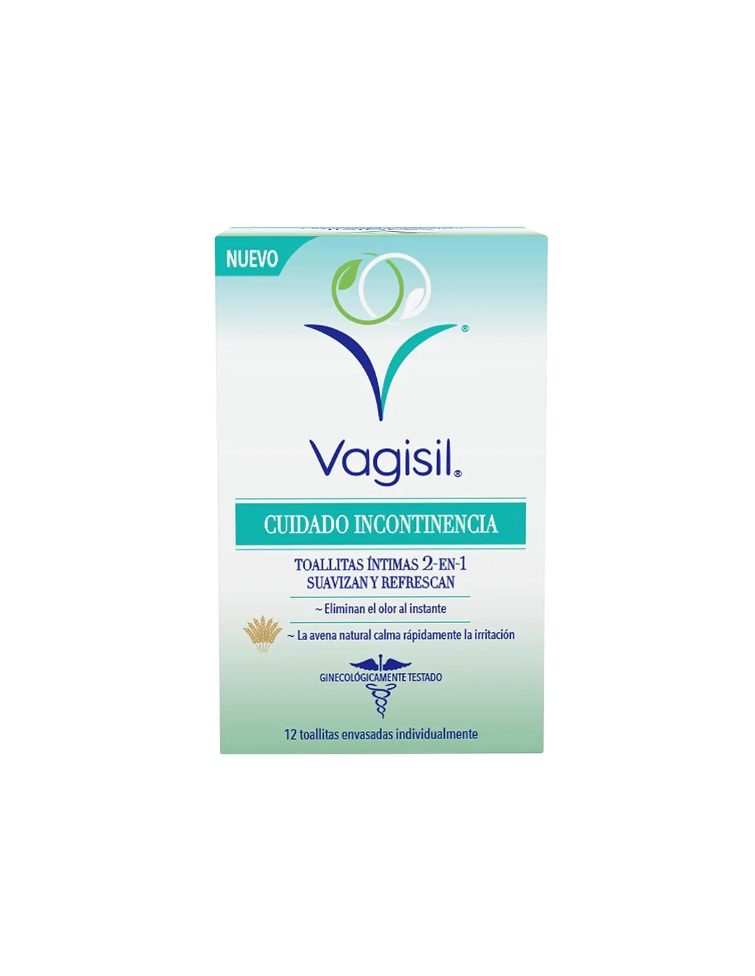 Vagisil Cuidado Incontinencia Toallitas Íntimas 12 Unidades