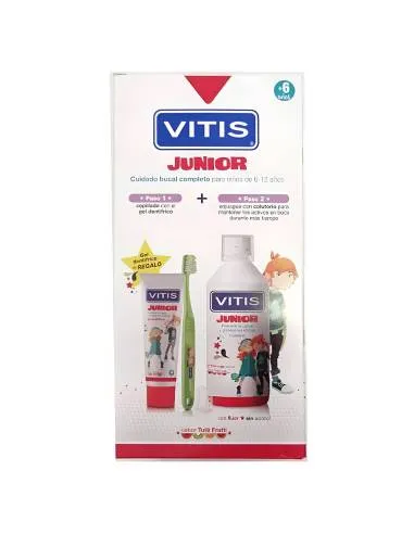 VITIS JUNIOR COLUTORIO+GEL DENTIFRICO+CEPILLO PA