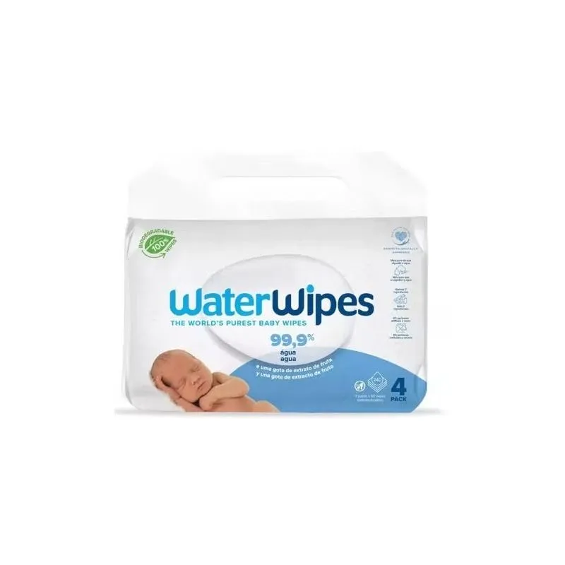 Waterwipes toallitas 4x60 uds 240 toallitas