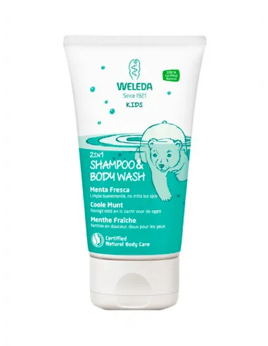 WELEDA MENTA FRESCA 2 EN 1 CHAMPÚ Y GEL NIÑOS 150 ML