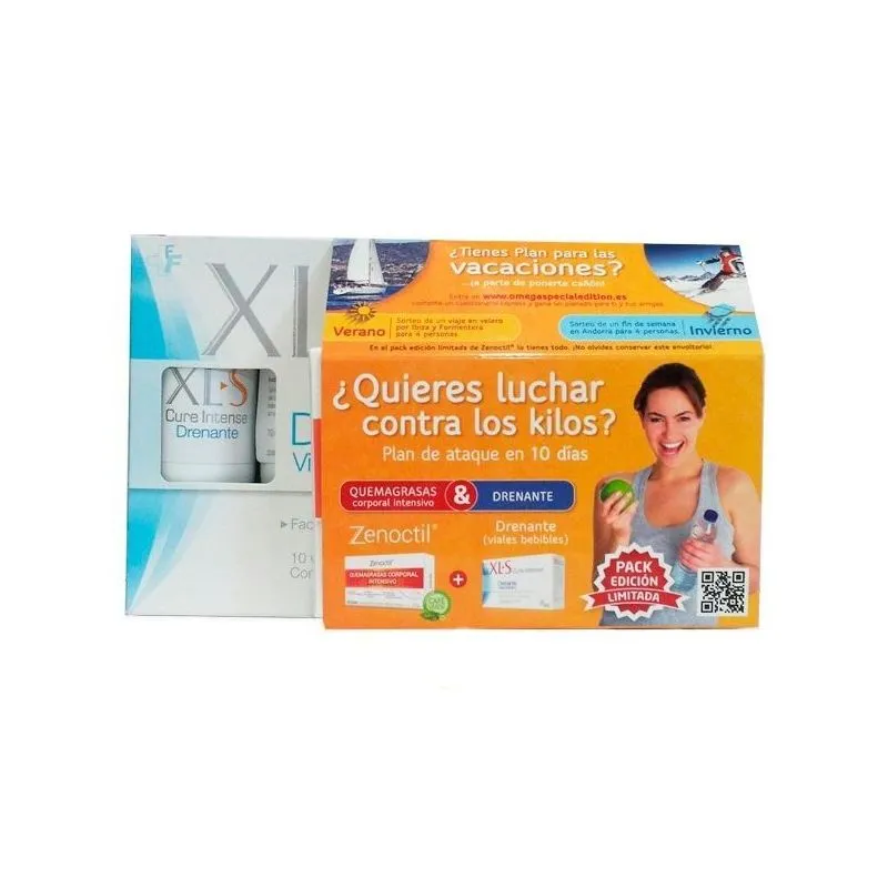 Xls Zenoctil Quemagrasas Intensivo 60 Comp + Drenante 10 Viales
